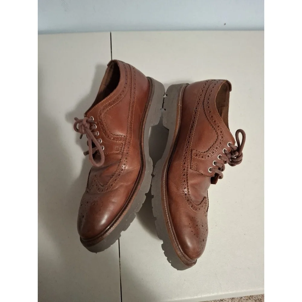 Cole Haan Mens American Classics Longwing Oxford Size 11.5 M‎ Brown Dress Shoe
